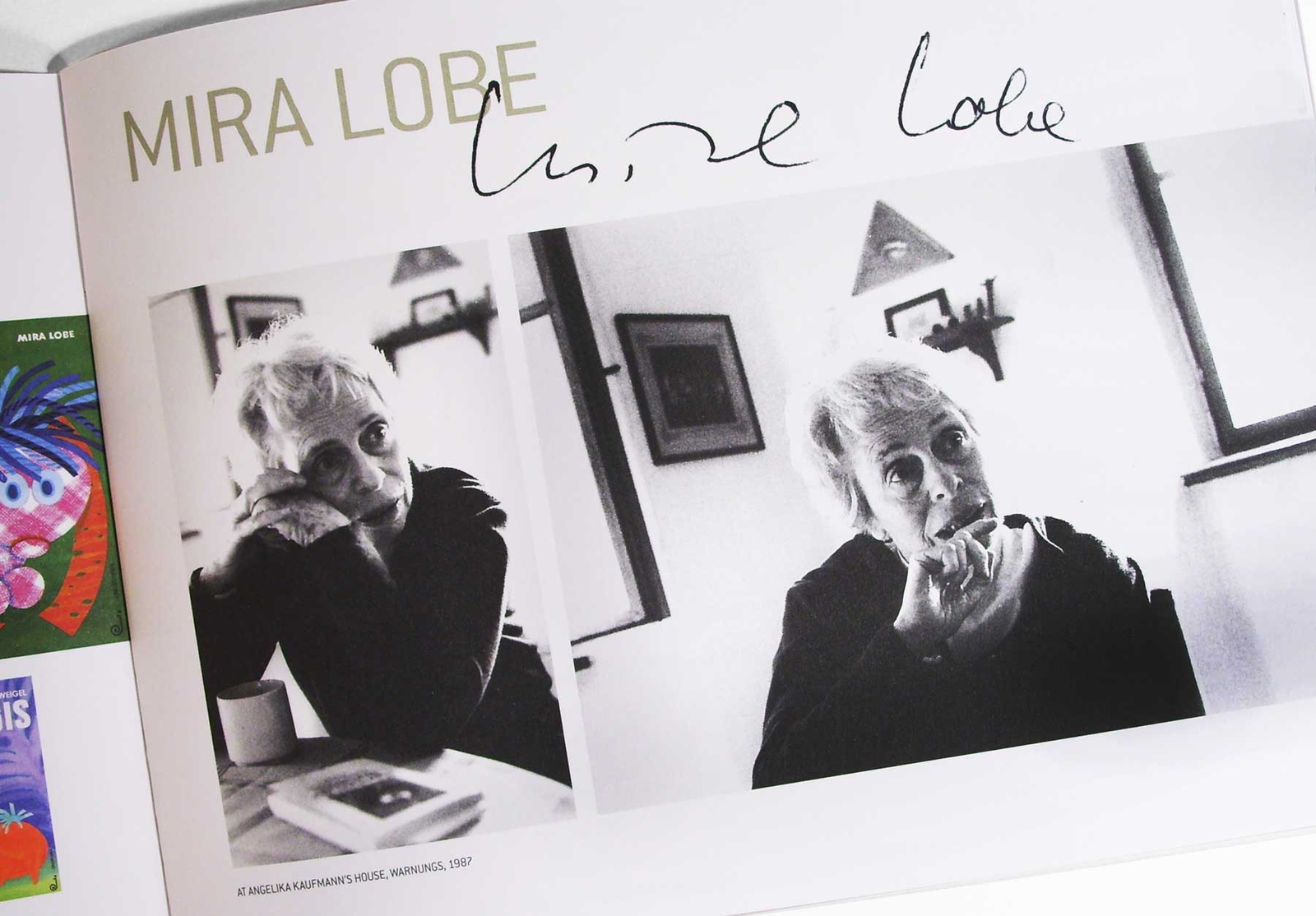 Innenseite Mira Lobe für die Broschüre des Ludwig Boltzmann Instituts History and Theory of Biography