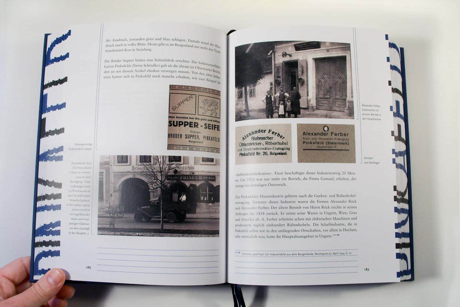 Buch »Von Pinkafő nach Pinkafeld« Doppelseite mit Bildern