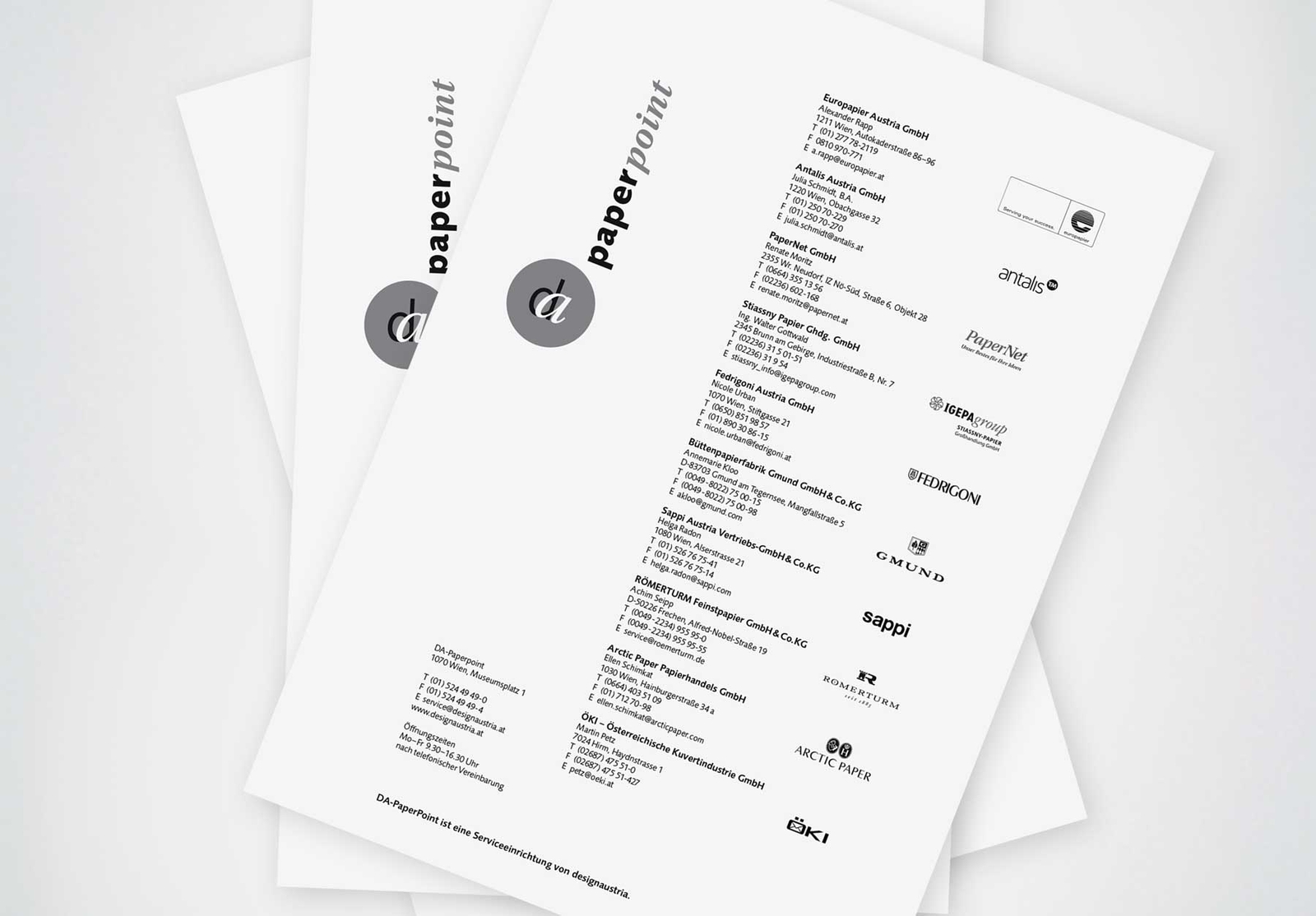 desgin austria paperpoint Formular Papierliste