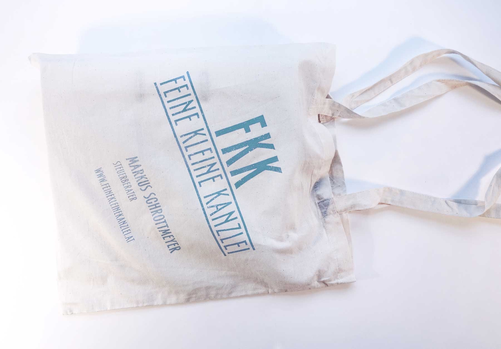 Feine kleine Kanzlei Steuerberatung – Stofftasche mit Logo