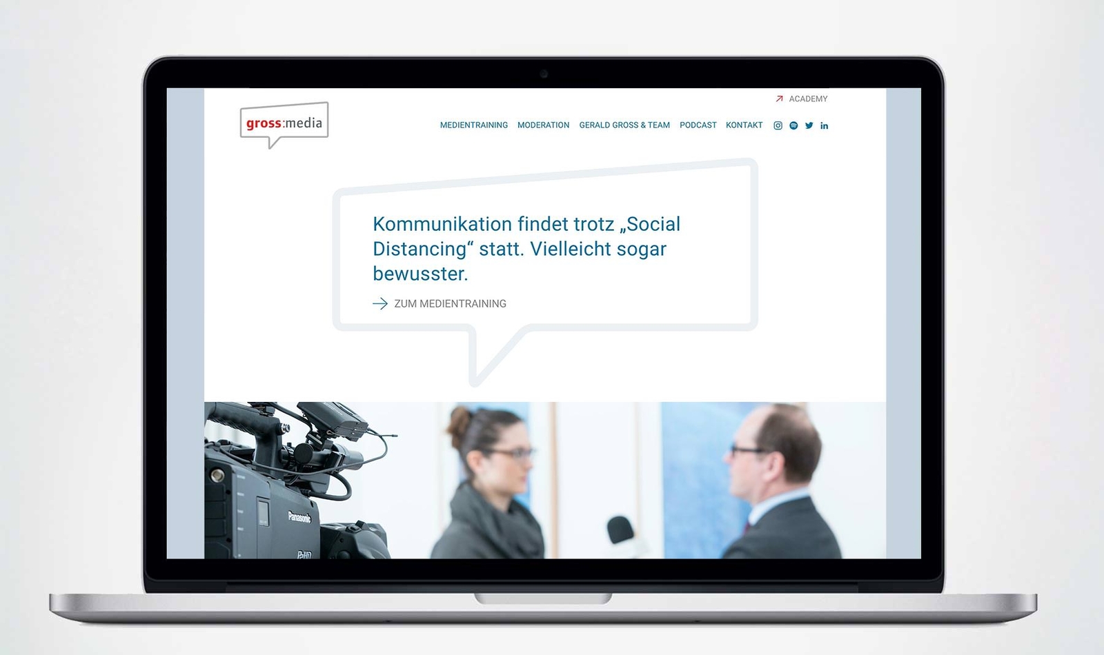 gross:media Websiteansicht Startseite