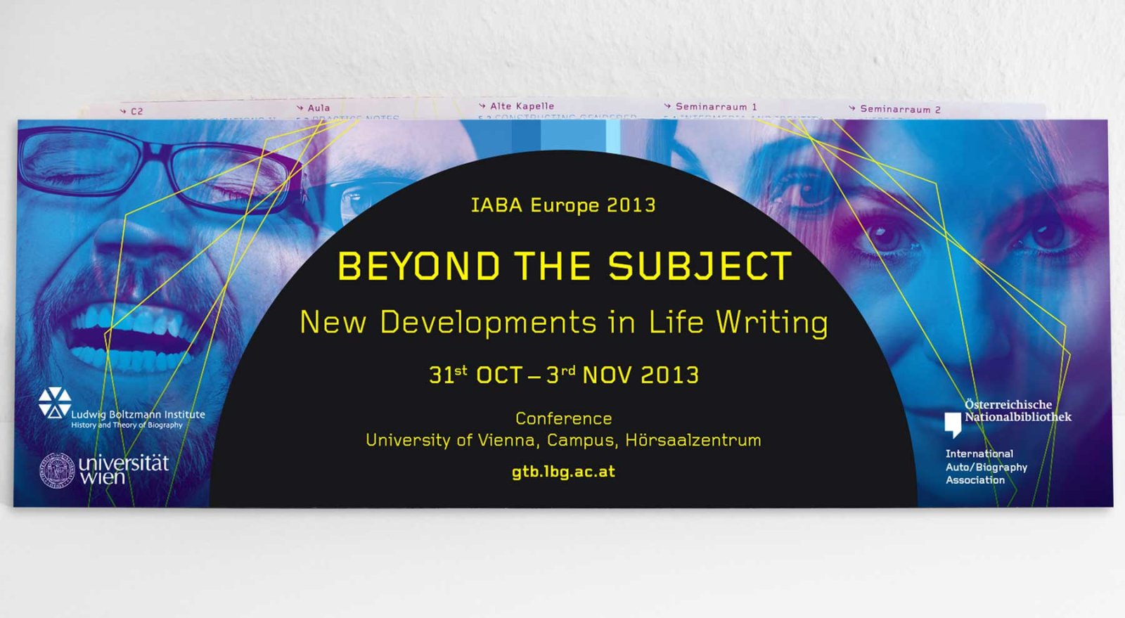 Cover des Programmflyers für die Konferenz Beyond the Subject – New Developments in Life Writing