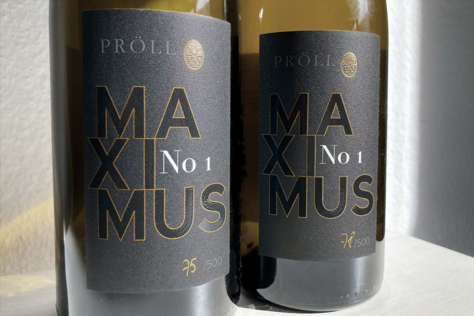 Nahansicht Etikett Maximus No 1, Weingut Pröll