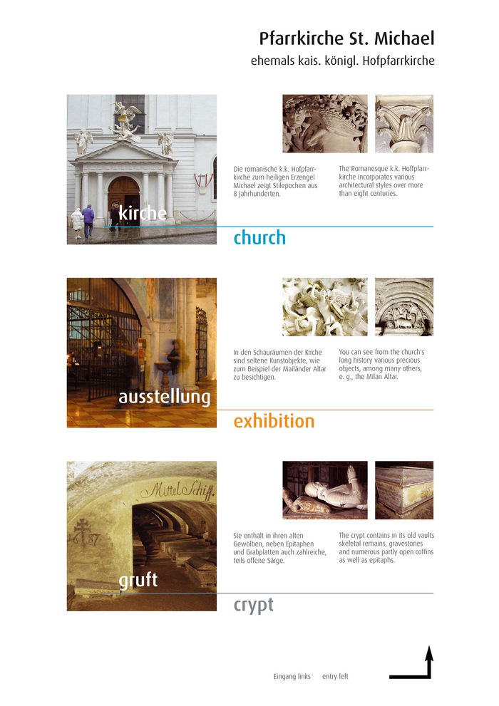 Plakat zur Aussellung in der Michaelerkirche Wien