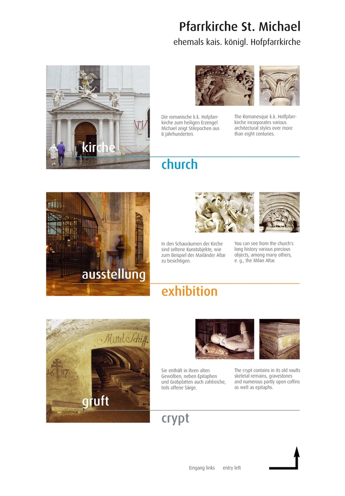 Plakat zur Aussellung in der Michaelerkirche Wien