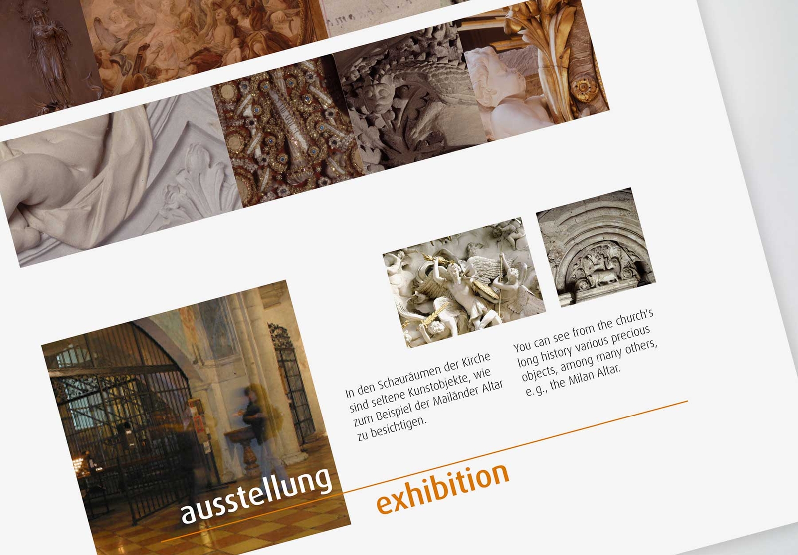 Plakat zur Aussellung in der Michaelerkirche Wien
