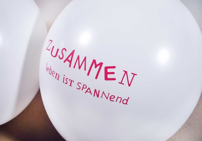 Station Wien – Lufballons mit Logoaufdruck Detailansicht