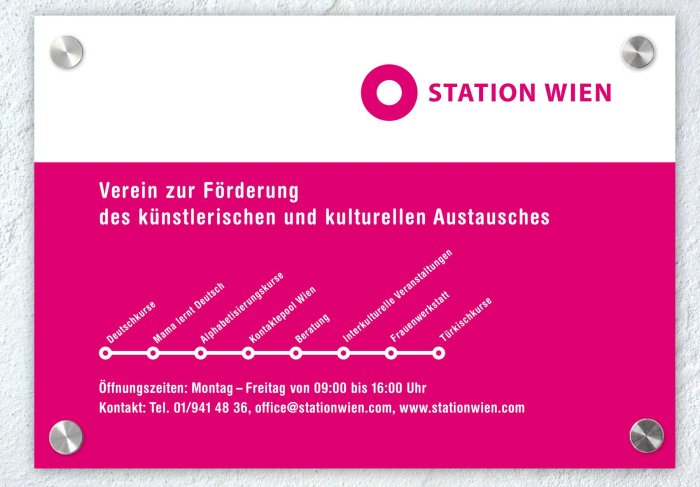 Station Wien – Eingangstafel