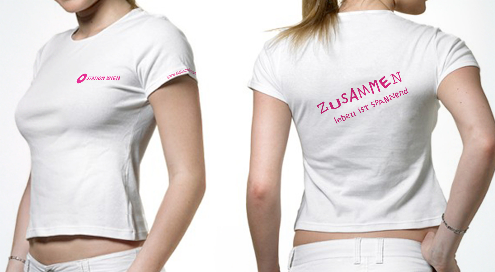 Station Wien – T-Shirts mit Logoaufdruck