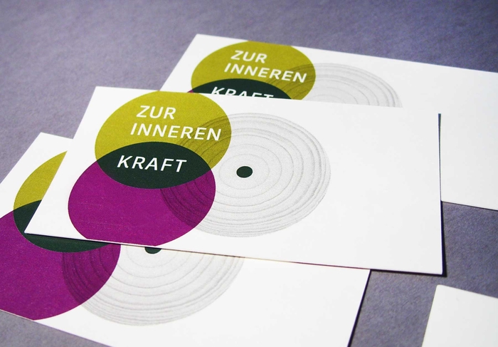 Zur inneren Kraft Visitenkarten Vorderseite
