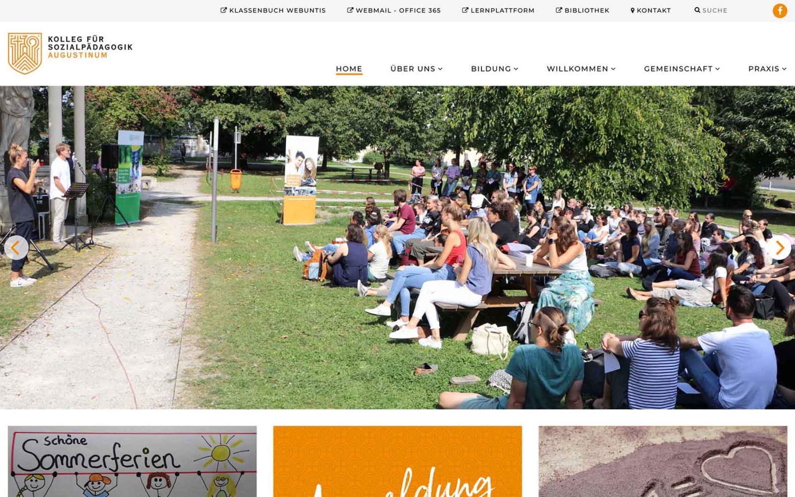 Website Augustinum Sozialpädagogik