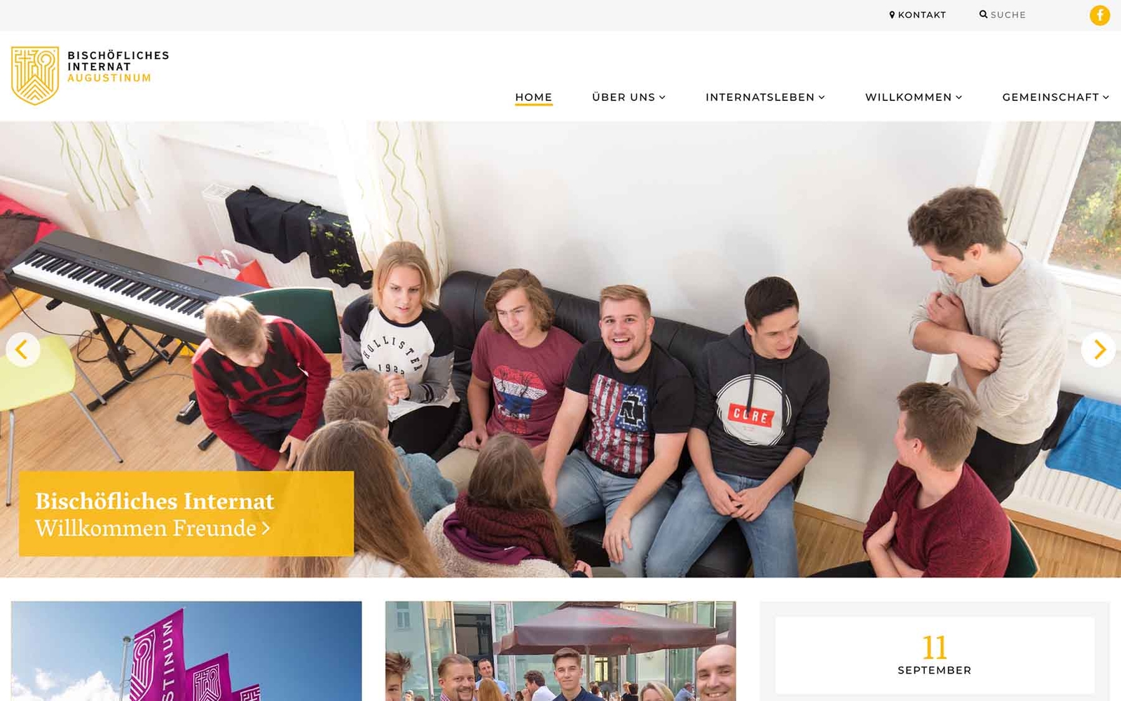 Website Augustinum Internat