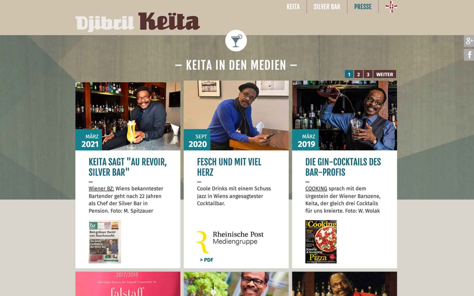 Website Djibril Keita – Presse
