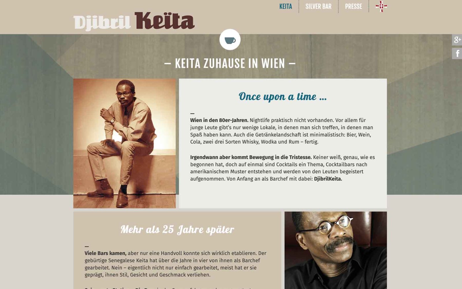 Website Djibril Keita – über mich