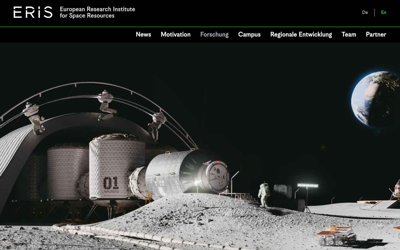 Startseite ERIS - European Research Institute for Space Resources