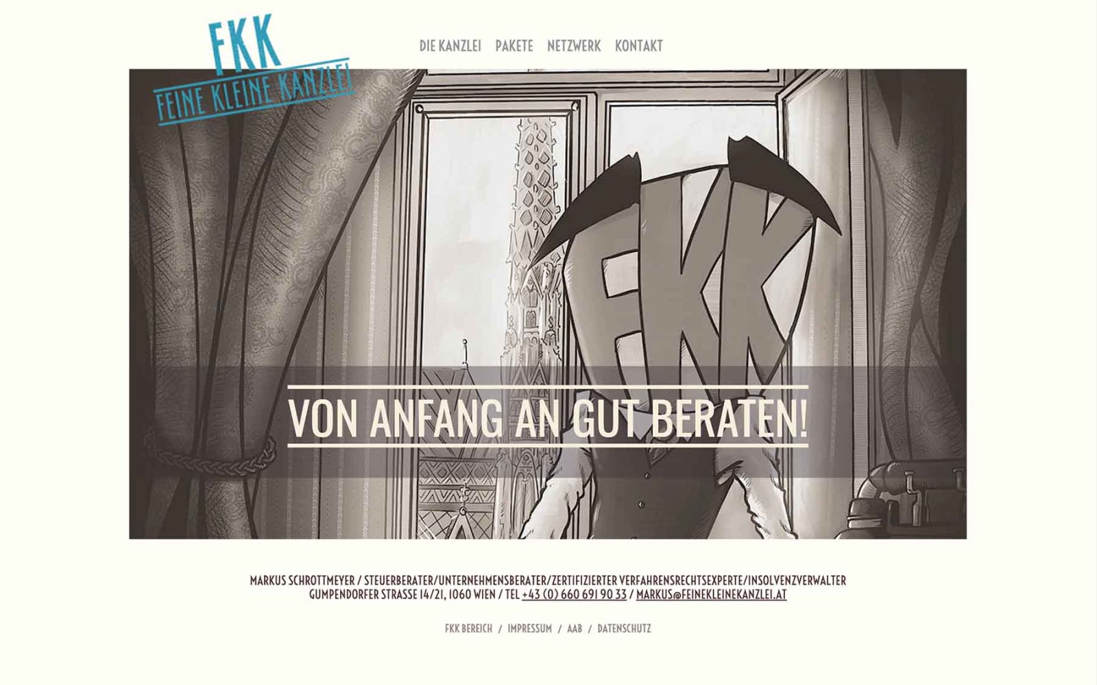 Website Feine Kleine Kanzlei Steuerberatung Startseite