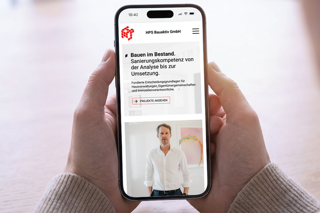 Projekt: HPS Bauaktiv GmbH (Webdesign, CMS, HTML, CSS, JS)