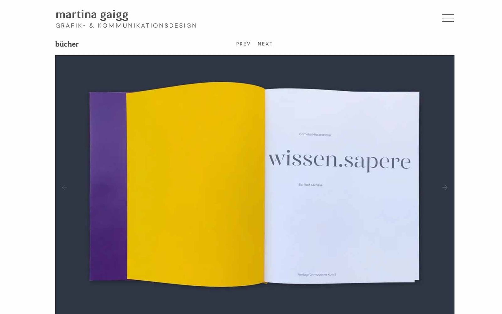 Website-Unterseite Martina Gaigg – Projekt sapere weiteres Bild