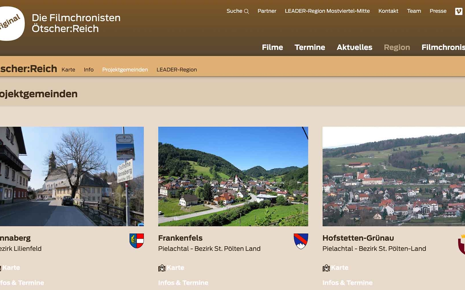 Website Original TV Region