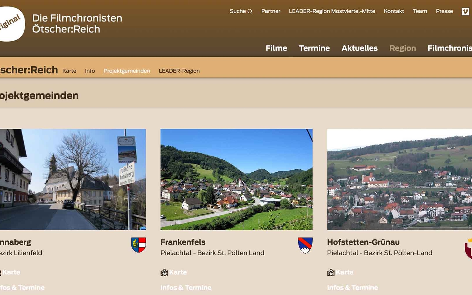 Website Original TV Region