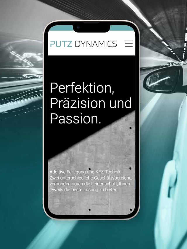 Projekt: Putz Dynamics (Webentwicklung, Programmierung, CMS)