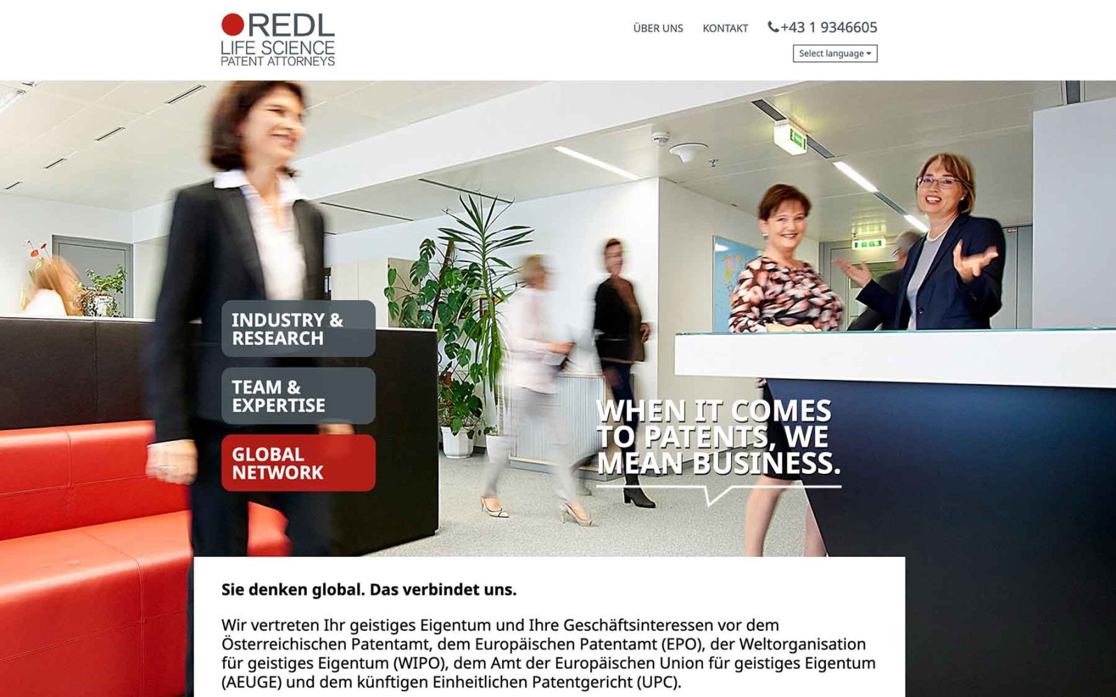 Website Redl Life Science Patent Attorneys – Global Network