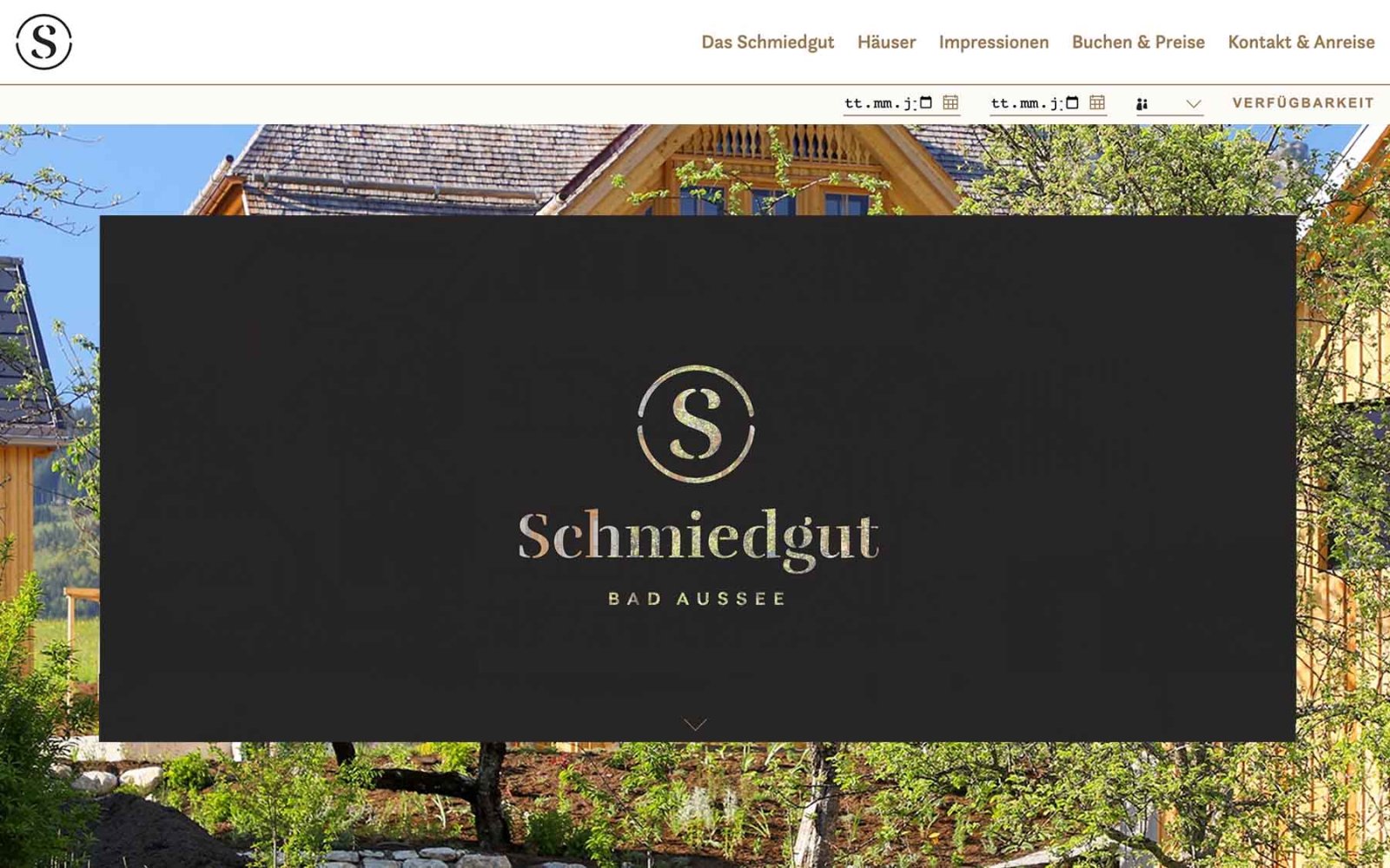 Website-Landingpage Schmiedgut Bad Aussee