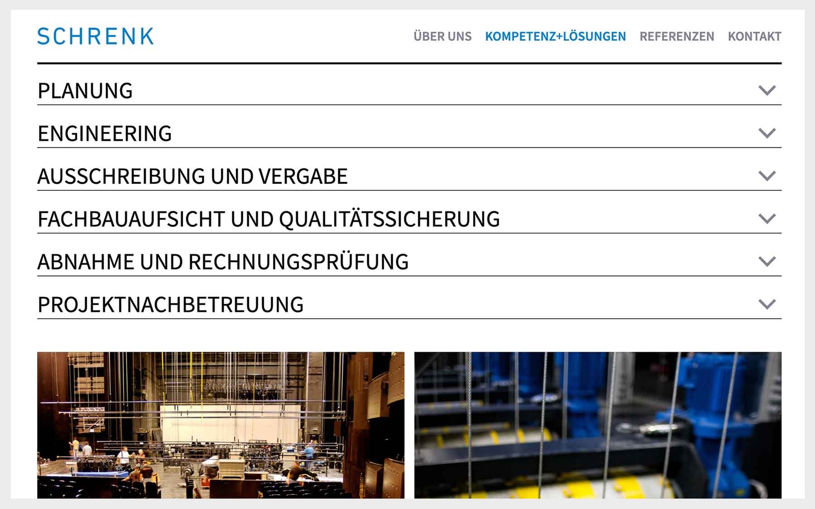 Website Schrenk Elektrotechnik - smart motions Kompetenz