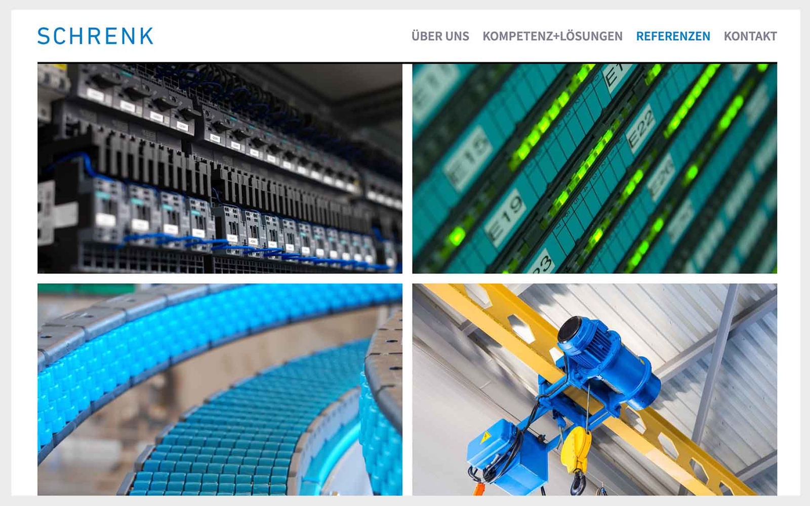 Website Schrenk Elektrotechnik - smart motions Referenzen