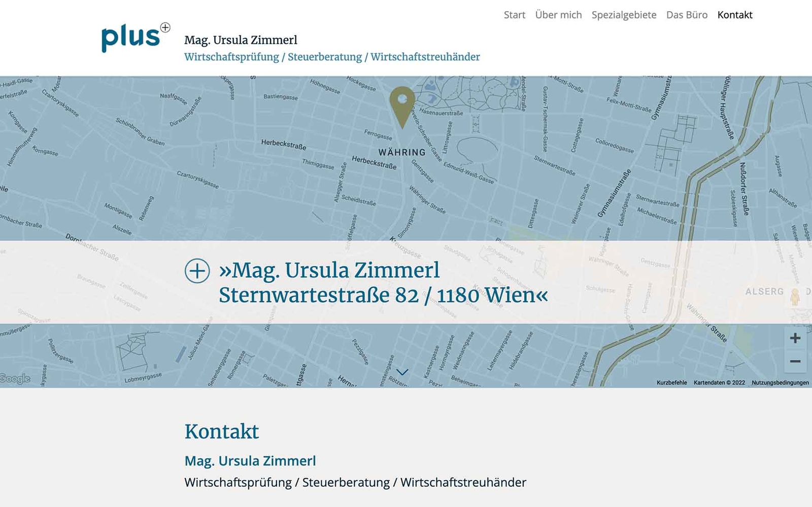 Website Steuerplus Mag. Zimmerl – Map