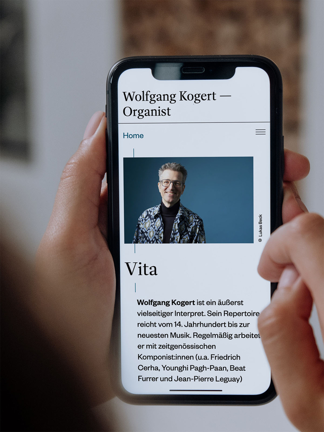 Projekt: Wolfgang Kogert (HTML, CSS, JS, CMS)