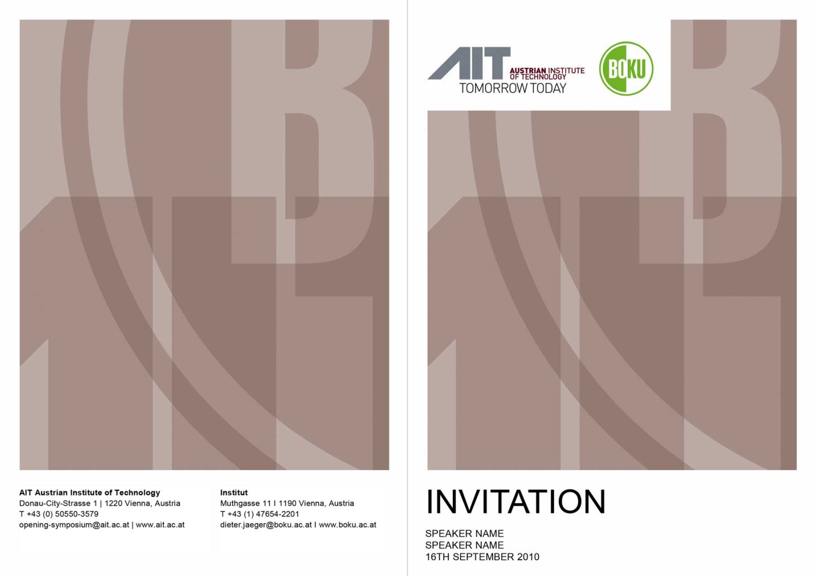 Word Einladungsvorlage für AIT in Kooperation mit der Boku