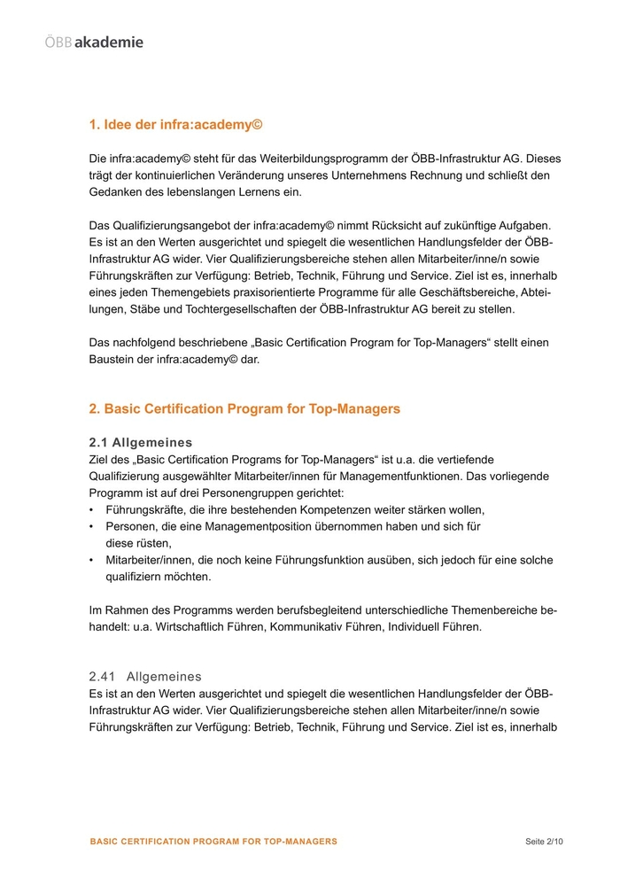 ÖBB Akademie Wordvorlage – Textseite