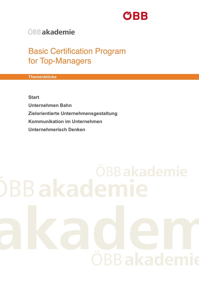 ÖBB Akademie Wordvorlage – Deckblatt