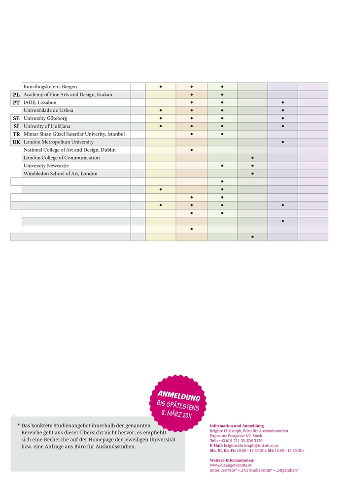 Word-Vorlagen Erasmus Programm Folgeseite